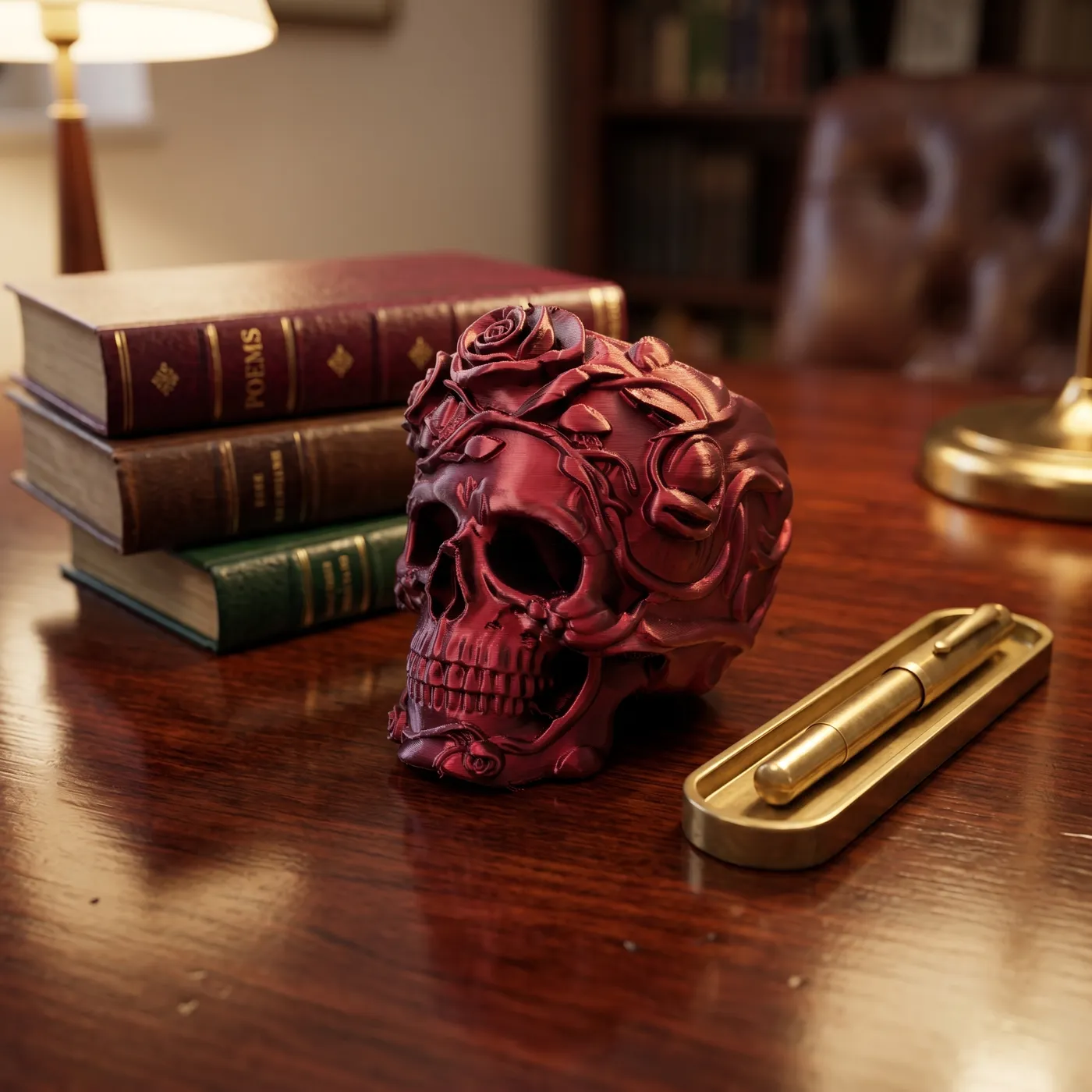 Calavera Cromo Decorativa