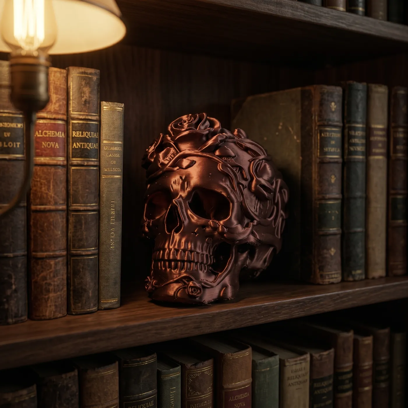 Calavera Cromo Decorativa