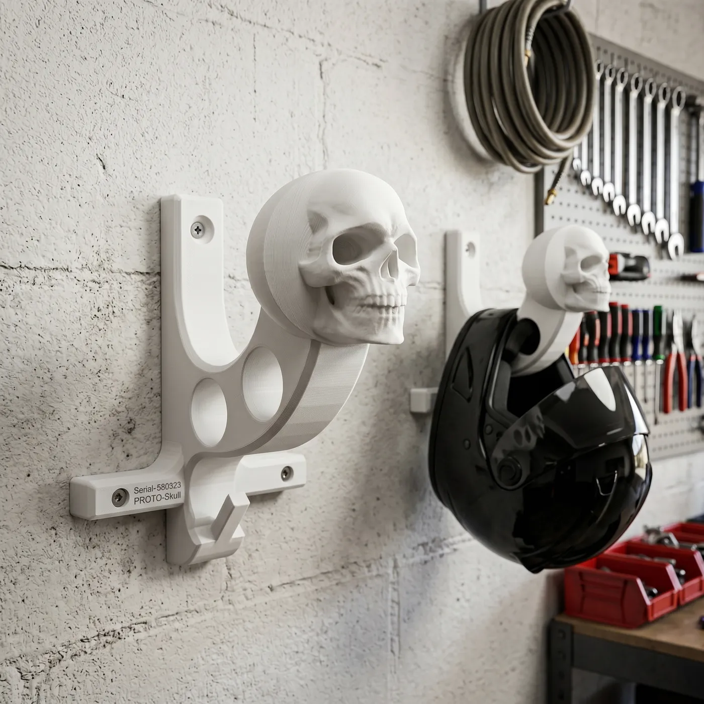 Soporte Portacasco de Pared Premium