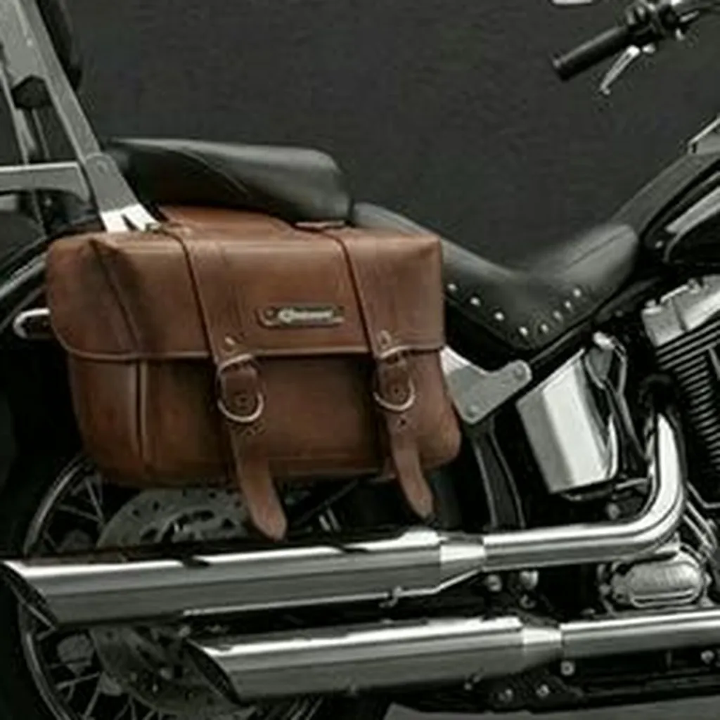 Alforjas Modelo F Reforzadas + Portaherramientas Café