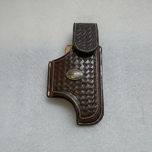 Funda Porta Celular Piel De Res Vaqueta Artesanal