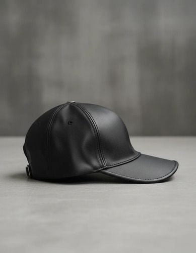 Cachucha Gorra de Piel Excelente Calidad Lk Negro-Negro