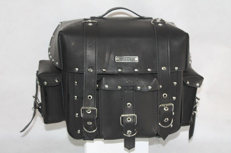 Alforja para Respaldo con Broche de Lujo Negra (23 L)