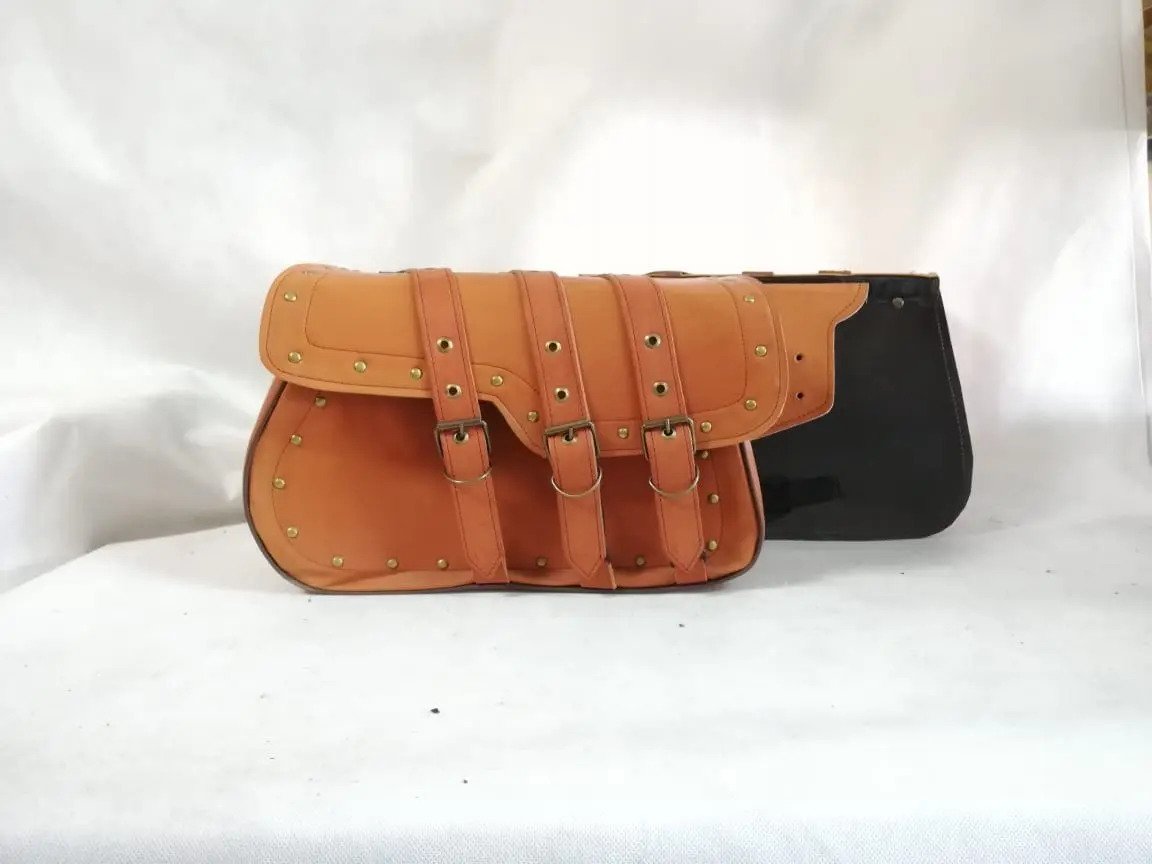 Alforjas A2 Lujo Camel + Portaherramientas