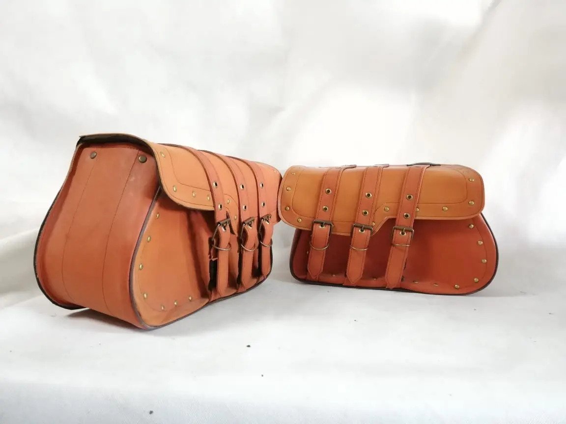 Alforjas A2 Lujo Camel + Portaherramientas