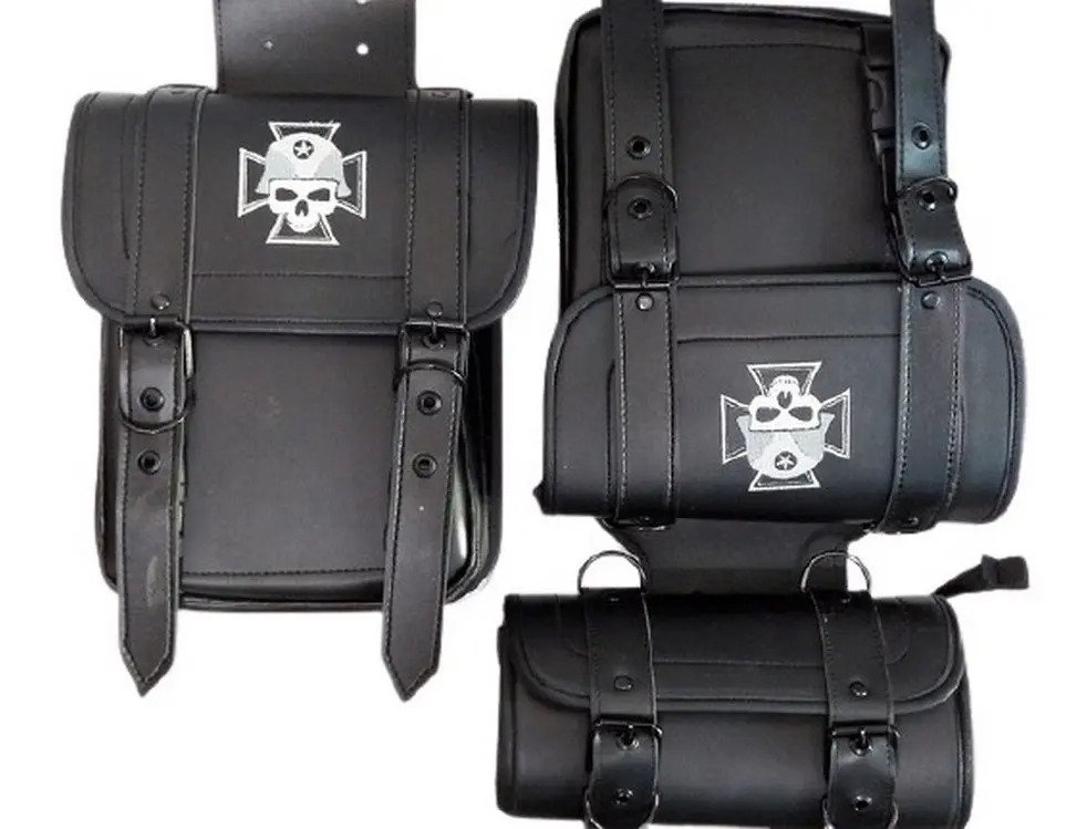 Alforjas Chicas + Portaherramientas (30x12x26, 16 L) - EAGLE2 CRUZSKULL1