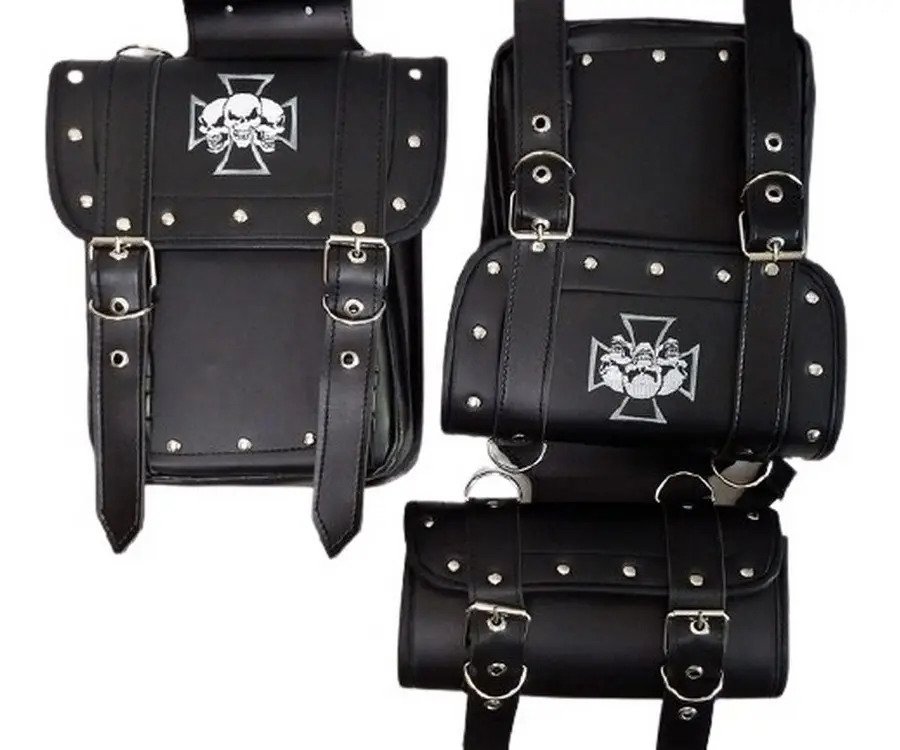Alforjas Chicas + Portaherramientas (30x12x26, 16 L) - EAGLE2 CRUZSKULL3