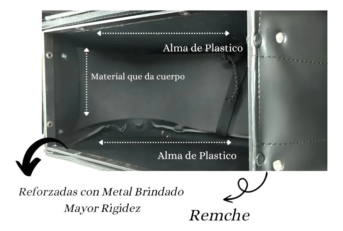 Alforjas K2 3D Las Kalaveras con Broche (44x25x18) - Negra C/gris