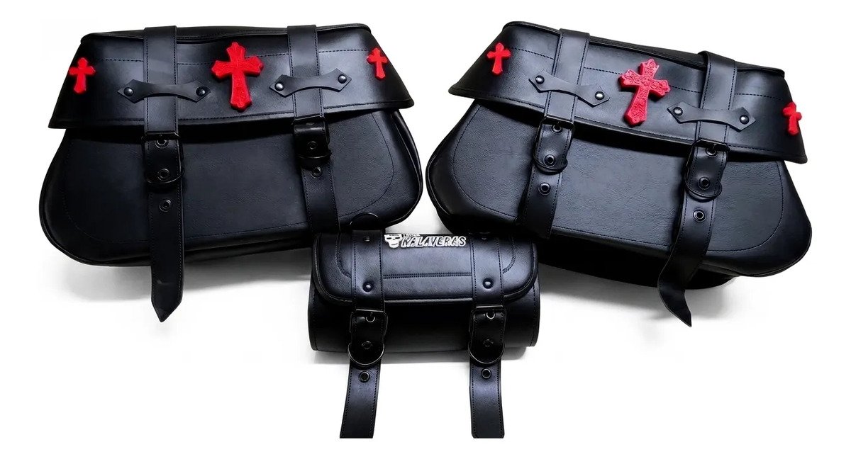 Alforjas K2 3D Las Kalaveras con Broche (44x25x18)