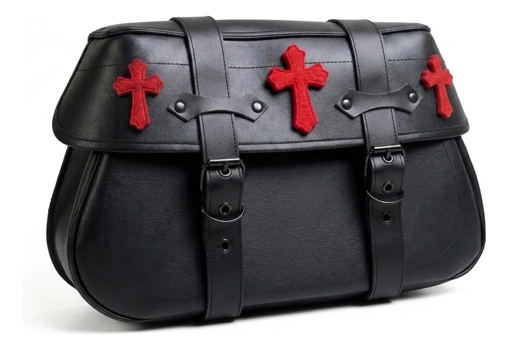 Alforjas K2 3D Las Kalaveras con Broche (44x25x18)