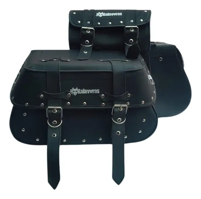 Alforjas K2 Línea de Lujo + Portaherramientas (28 L) Negro con adornos