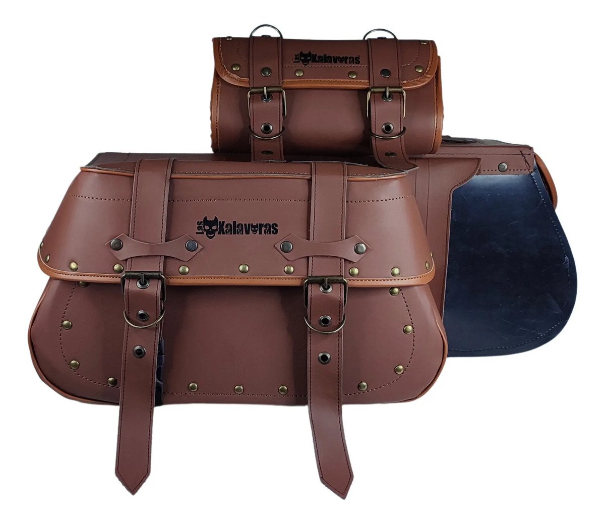 Alforjas K2 Línea de Lujo + Portaherramientas (28 L) Camel con adornos