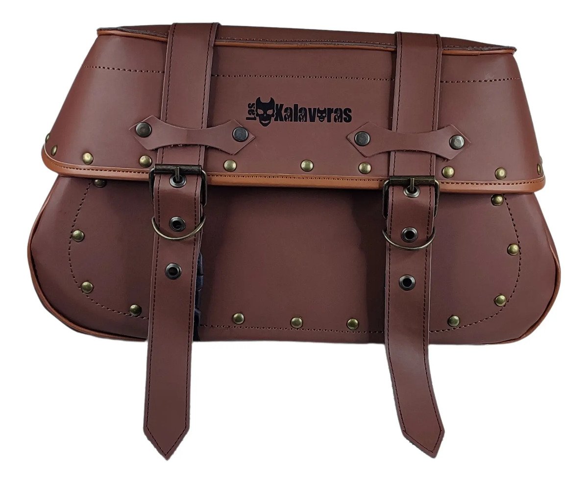 Alforjas K2 Línea de Lujo + Portaherramientas (28 L) - Camel con adornos