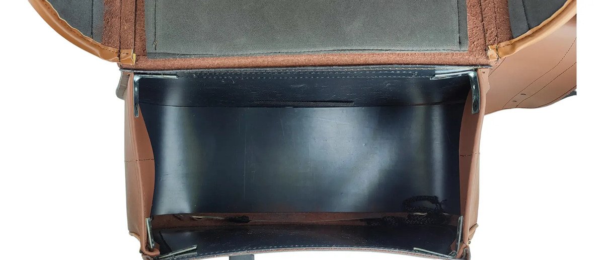 Alforjas K2 Línea de Lujo + Portaherramientas (28 L) - Camel con adornos