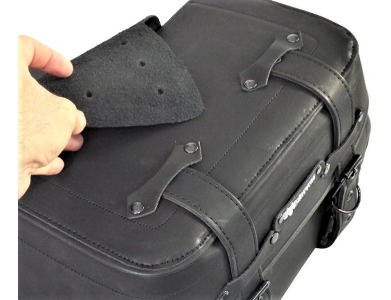 Alforjas K2 Línea de Lujo + Portaherramientas (28 L) - Negro con broche negro