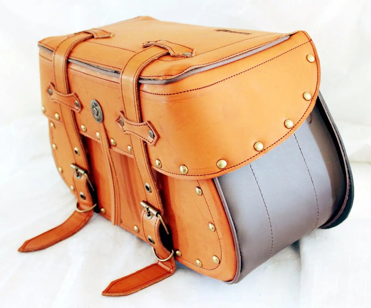 Alforjas K2 Lujo Camel + Portaherramientas
