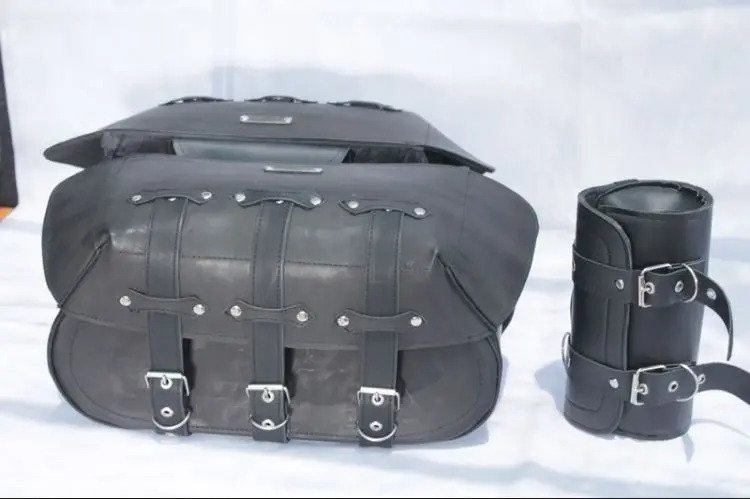 Alforjas ML3 Línea de Lujo + Portaherramientas Negra s/adorno