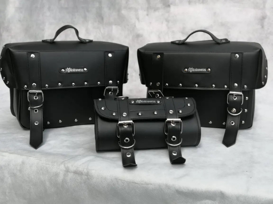 Alforjas Modelo B + Portaherramientas (24 L) NEGRO C/AGARRADERA