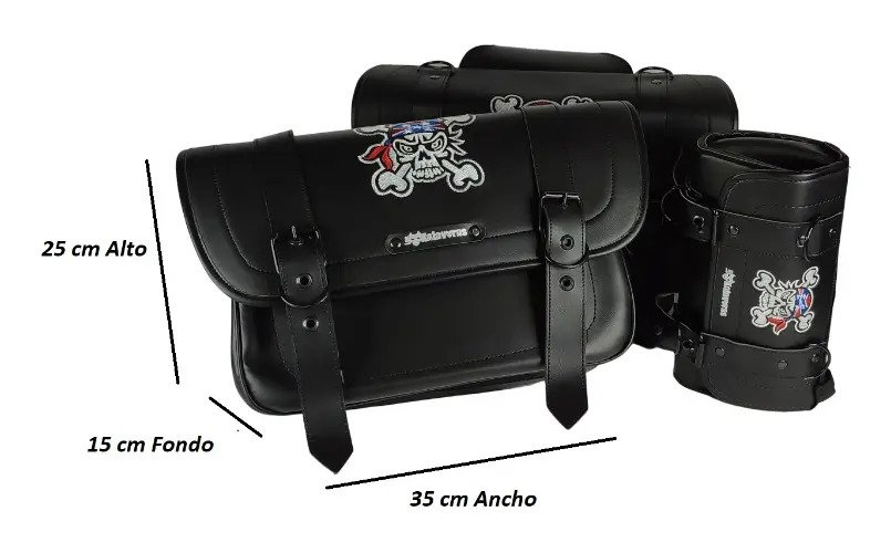 Alforjas Modelo E Reforzadas + Portaherramientas - Calaverabandera