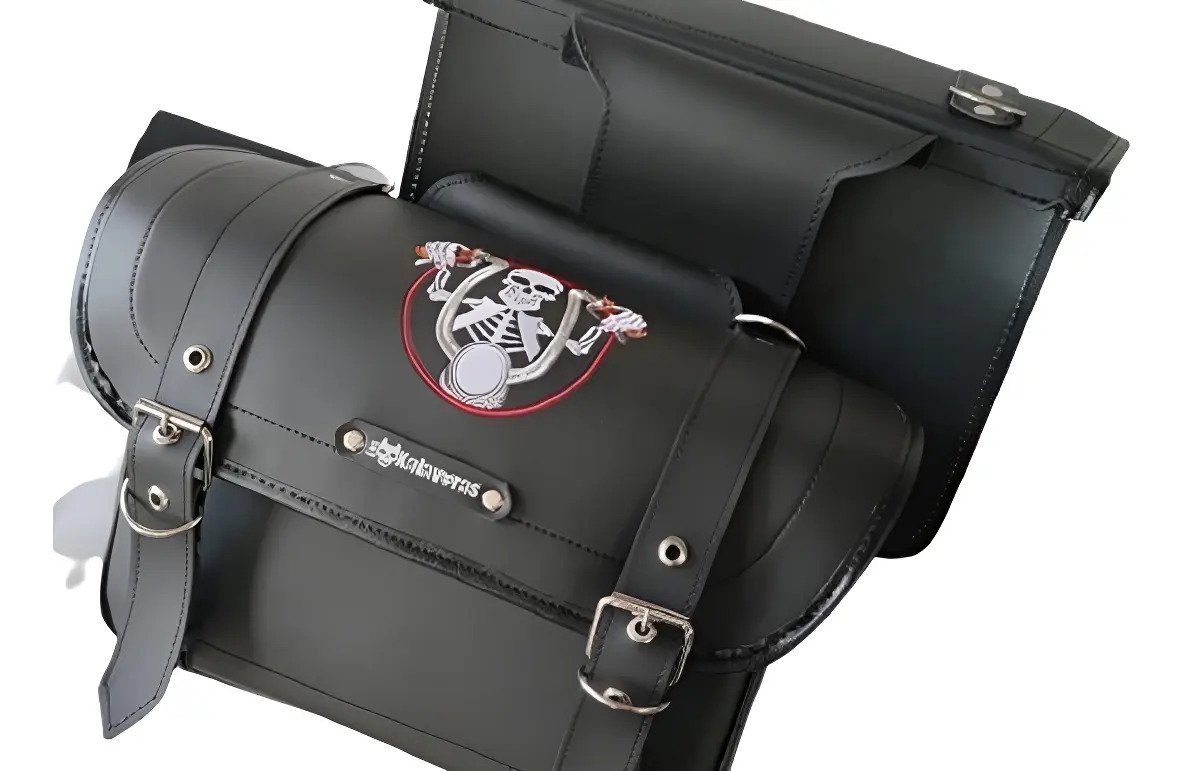 Alforjas Modelo E Reforzadas + Portaherramientas - Eagle1 Bordado Moto