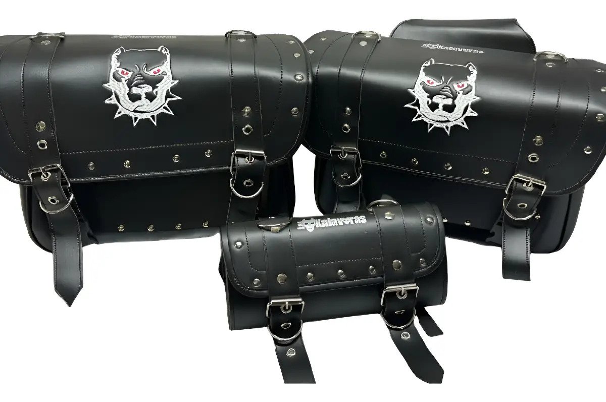 Alforjas Modelo E Reforzadas + Portaherramientas - Eagle1 Negro Pitbull