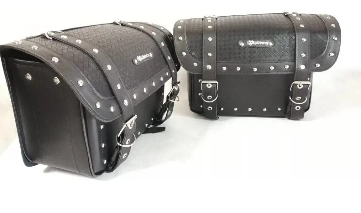Alforjas Tejidas + Portaherramientas (24 L) - Negro