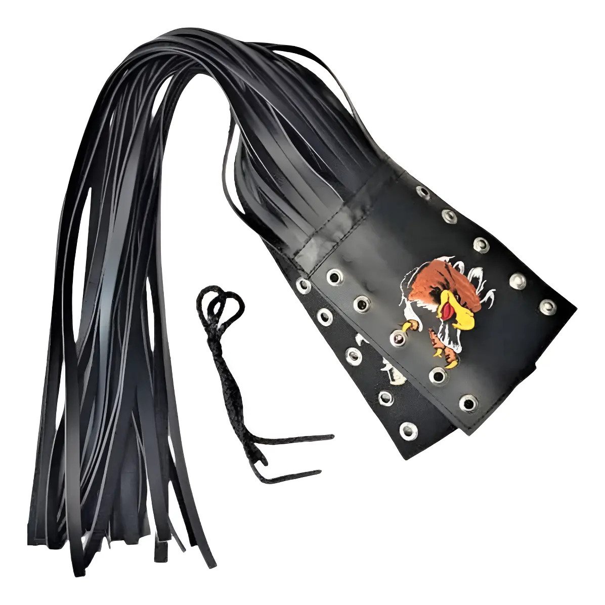 Barbas Bordadas Cubre Puños 70 cm (par) - Negro / BORDADO AGUILA RASGANDO