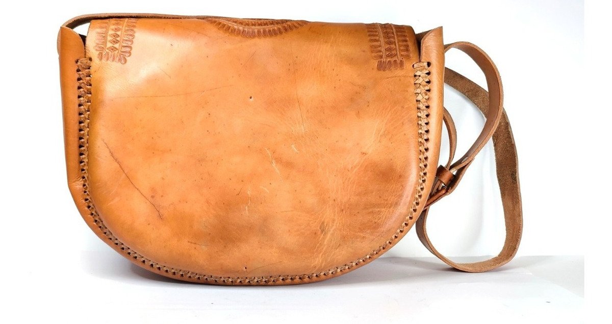 Bolso Artesanal 100% Piel Vaqueta para Dama