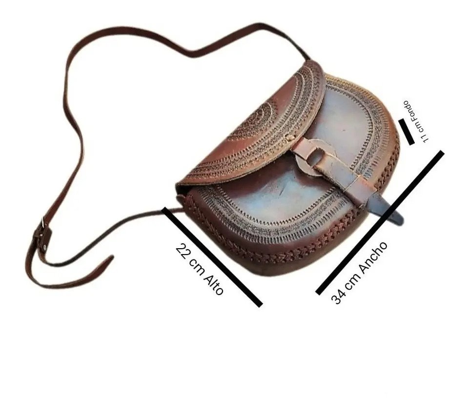 Bolso Artesanal 100% Piel Vaqueta para Dama Vaqueta / Vaqueta