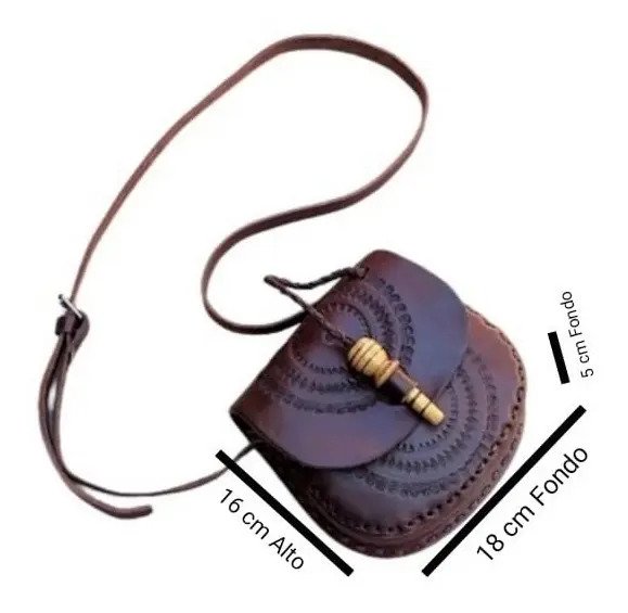 Bolso Artesanal 100% Piel Vaqueta para Dama - Vaqueta / Vaqueta
