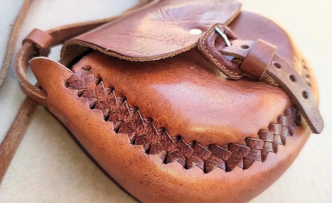 Bolso de Piel Artesanal de Vaqueta Vaqueta