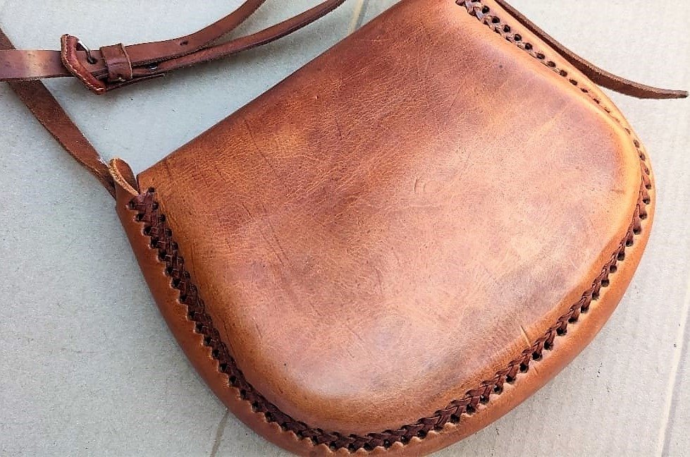 Bolso de Piel Artesanal de Vaqueta - Vaqueta