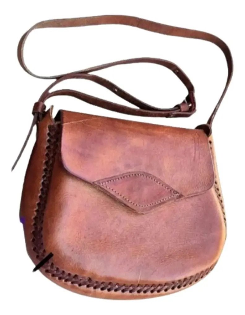 Bolso de Piel Artesanal para Dama – Vaqueta Medio Liso