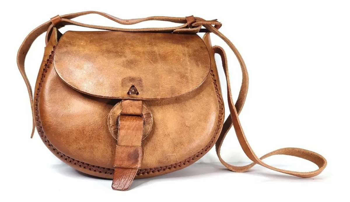 Bolso de Piel Artesanal para Dama (Vaqueta) Vaqueta / Vaqueta medio / Lisa