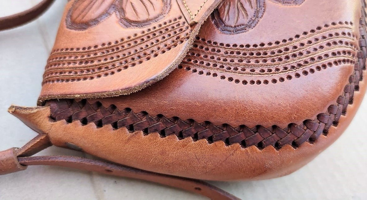 Bolso de Piel Artesanal para Dama (Vaqueta) - Vaqueta / Vaqueta / Lisa