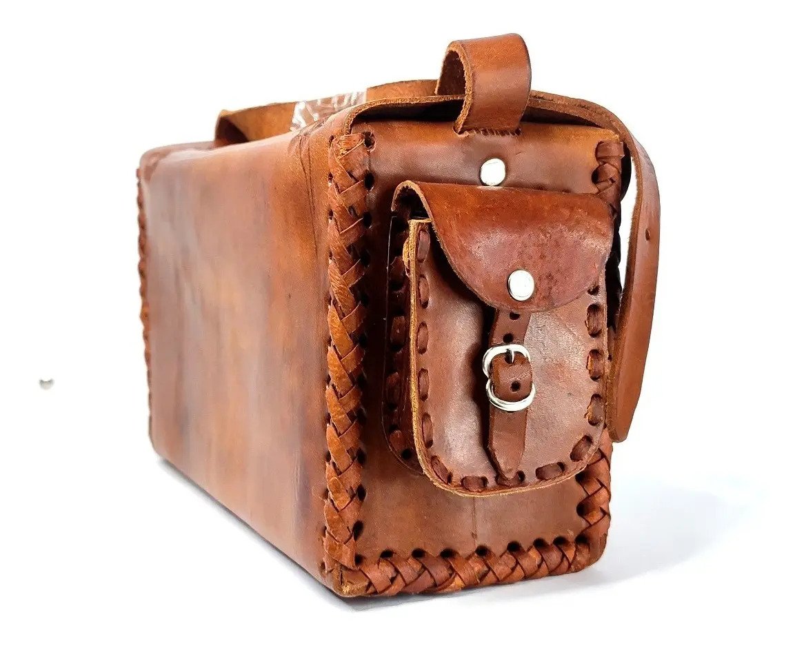 Bolso Maletín Portacámara de Vaqueta
