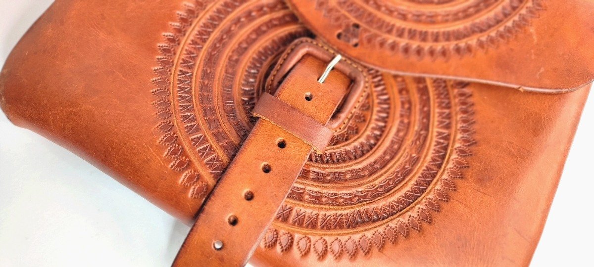 Bolso Maletín Portafolio Unisex de Vaqueta - Cafe Obscura