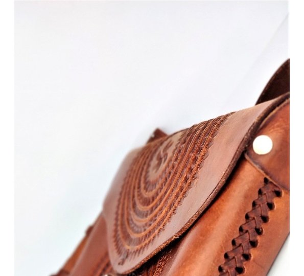 Bolso Maletín Portafolio Unisex de Vaqueta - Cafe Obscura