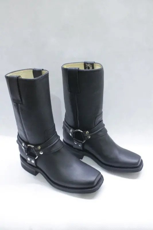 Bota Chata Chopper para Motociclista 100% Piel