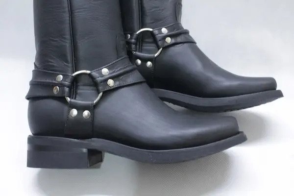 Bota Chata Chopper para Motociclista 100% Piel