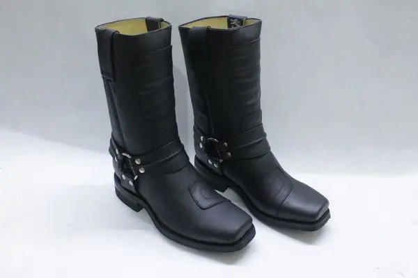 Bota Chata Chopper para Motociclista 100% Piel