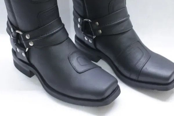 Bota Chata Chopper para Motociclista 100% Piel