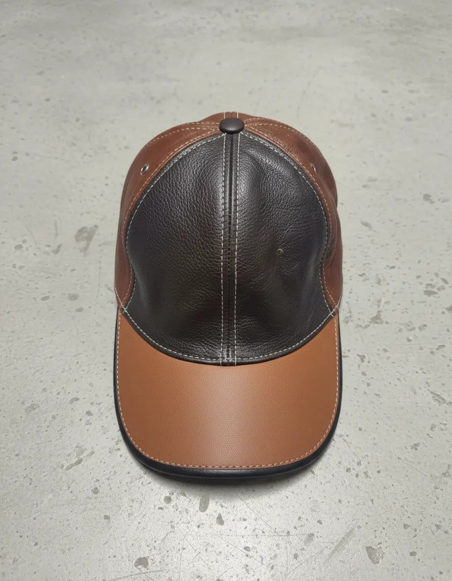 Cachucha Gorra de Piel Excelente Calidad Lk - Camel Cafe-Camel