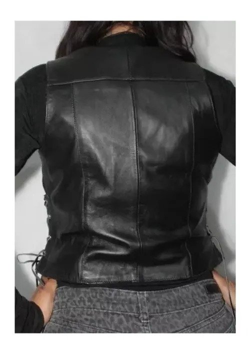 Chaleco Negro para Dama con Botones Ajustable