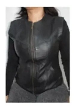 Chaleco Negro para Dama con Cierre