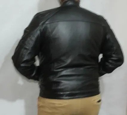 Chamarra de Piel 100% para Caballero Negra