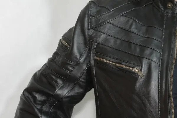 Chamarra de Piel 100% para Caballero Negra