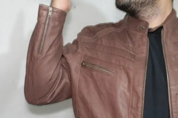 Chamarra de Piel 100% para Caballero Café