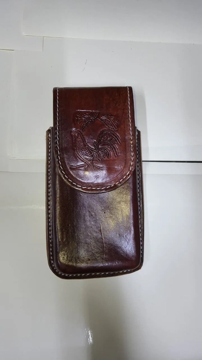 Funda Porta Celular de Piel – Nuevos Diseños - Cafe rancho - Cafe