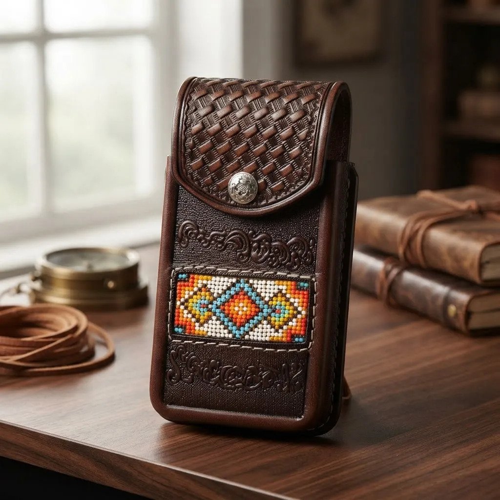 Funda Porta Celular de Piel – Nuevos Diseños - Boot - Cafe Caferombos - Cafe